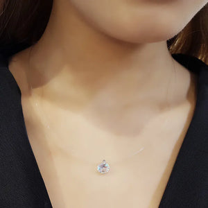 Teardrop Power Necklaces Clavicle Invisible Woman Power Necklace
