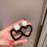 Crystal Stud Earring Heart Bow Square Earrings Engagement Jewelry