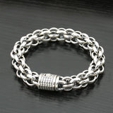 Thai Silver Bracelet Retro Popcorn Men's Chain for Boyfriend