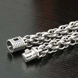 Thai Silver Bracelet Retro Popcorn Men's Chain for Boyfriend