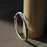 Thorns Silver Bracelet Retro Style Opening Male Couple Jewelry Gift