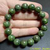 Tibet Natural Medicine King Stone Serpentine Jade Bracelet Ethnic Style