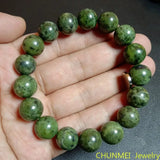 Tibet Natural Medicine King Stone Serpentine Jade Bracelet Ethnic Style