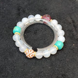 Tibetan King Kong-3 Eyes Totem Agate Dzi Beads Bracelet