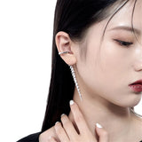 Hip-Hop Bone Clip Earrings for Nightclub Party