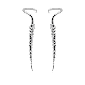 Hip-Hop Bone Clip Earrings for Nightclub Party