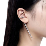 Hip-Hop Bone Clip Earrings for Nightclub Party