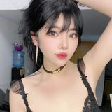 Hip-Hop Bone Clip Earrings for Nightclub Party