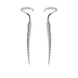 Hip-Hop Bone Clip Earrings for Nightclub Party