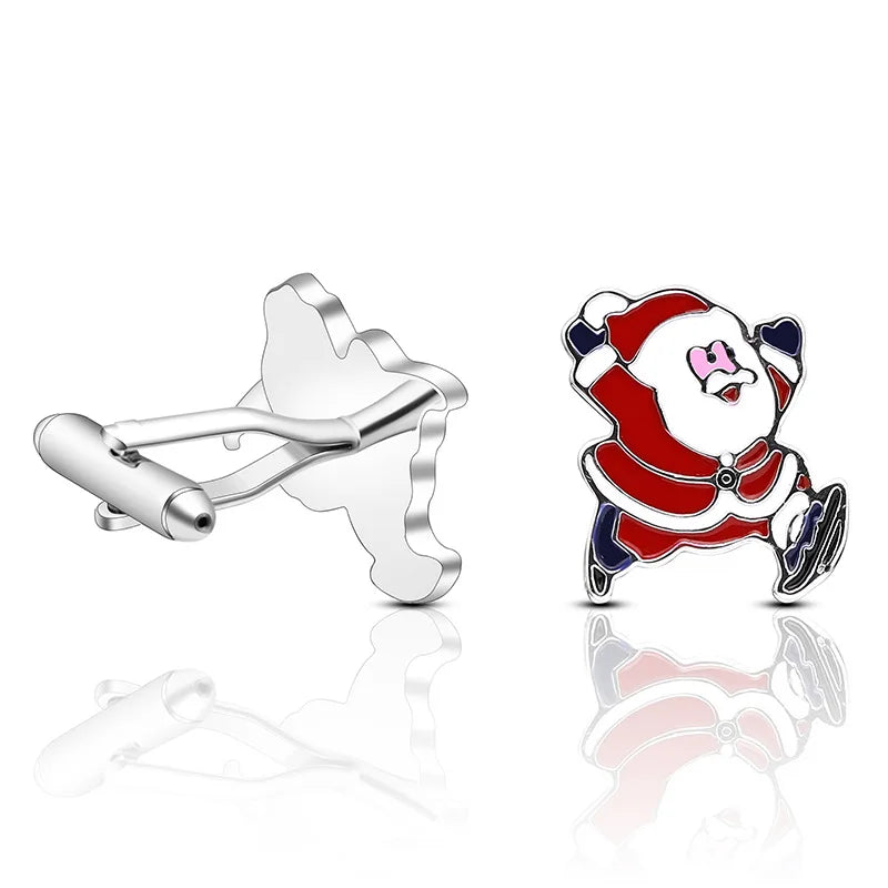 Tide Man's Santa Claus Christmas Cufflinks for Women