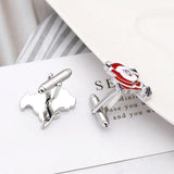 Tide Man's Santa Claus Christmas Cufflinks for Women