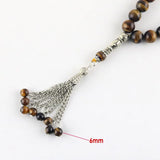 Tiger Eye Beads 33 Islamic Rosary Muslim Tasbih Allah Beads Man Bracelet
