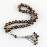 Tiger Eye Beads 33 Islamic Rosary Muslim Tasbih Allah Beads Man Bracelet