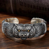 Tiger Head Bracelet Men's Wide Retro Version