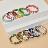 Daisy Flower Charm Bracelet Boho Beads for Women