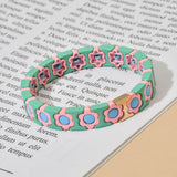 Daisy Flower Charm Bracelet Boho Beads for Women