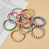 Daisy Flower Charm Bracelet Boho Beads for Women