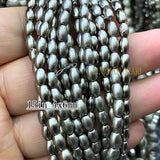 Titanium Grey Hematite Faceted Abacus Oval Square Loose Spacer Beads