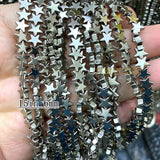 Titanium Grey Hematite Faceted Abacus Oval Square Loose Spacer Beads