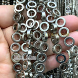Titanium Grey Hematite Faceted Abacus Oval Square Loose Spacer Beads