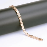 Titanium Magnetic Anklet Bracelet Leaf Shape Motion Therapy Jewelry