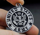 Titanium Stainless Steel US ARMY Pendant