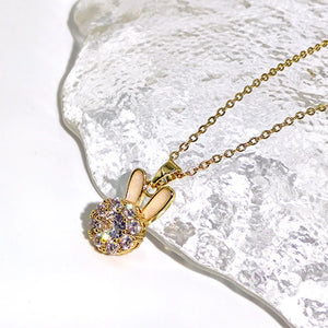 Titanium Steel Rabbit Necklace Fortune Jewelry Gift