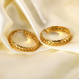 Geometric Hoop Earrings for Women Girls Travel Jewelry
