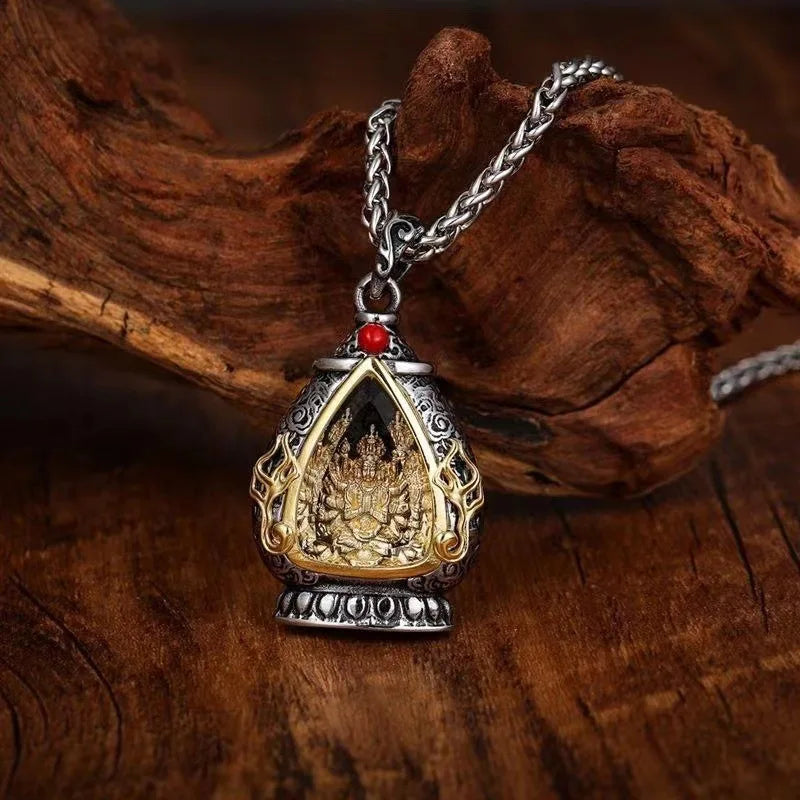 Titanium Steel Pendant 12 Zodiac Wuga Box