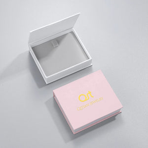 Transparent Square Jewelry Box Logo Sets