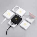 Transparent Square Jewelry Box Logo Sets