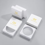 Transparent Square Jewelry Box Logo Sets