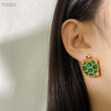 Crystal Animal Stud Earrings Wedding Party Jewelry