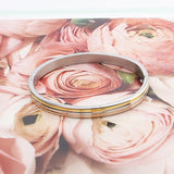Women Titanium Steel Rose Unique Round Bangle & Bracelet
