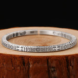 Totem Personality Bracelet Men's Solid Retro Open Bracelet