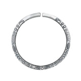 Totem Personality Bracelet Men's Solid Retro Open Bracelet