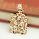 Traditional Pendant 585 Rose Metal Orthodox Necklace Pendant