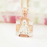 Traditional Pendant 585 Rose Metal Orthodox Necklace Pendant