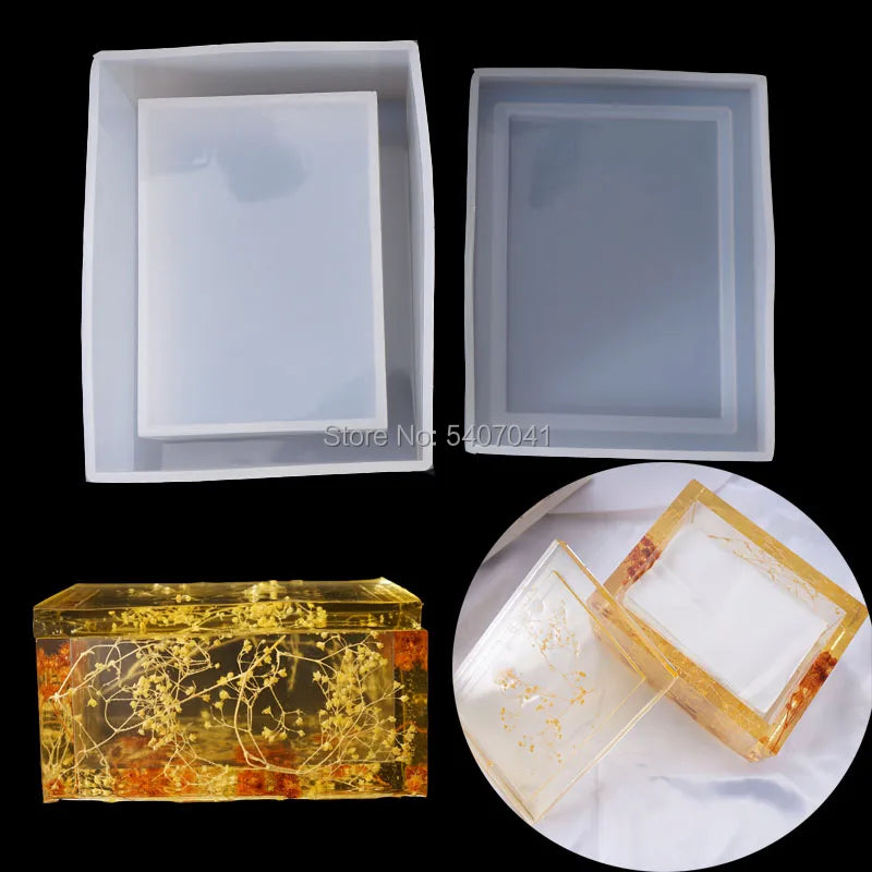 DIY Transparent Paper Storage Box Mold for Jewelry Making