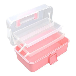 Transparent Plastic Large Capacity Jewelry Holder Ring Earring Organizer Box