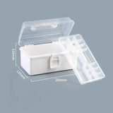 Transparent Plastic Large Capacity Jewelry Holder Ring Earring Organizer Box