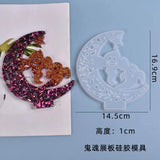 Silicone Mold Resin Crafts DIY Castle Ghost Exhibition Board Set Decoration