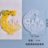 Silicone Mold Resin Crafts DIY Castle Ghost Exhibition Board Set Decoration