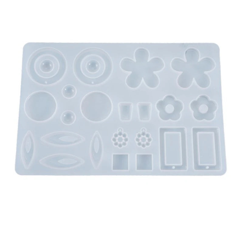 Silicone Resin Mold for DIY Jewelry Making - Geometric Beads Pendant