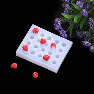 Silicone Mold for Strawberry Decoration