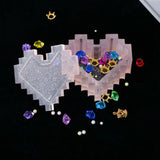Silicone Mould Dried Flower Lace Heart Storage Box Mold - DIY Resin Craft