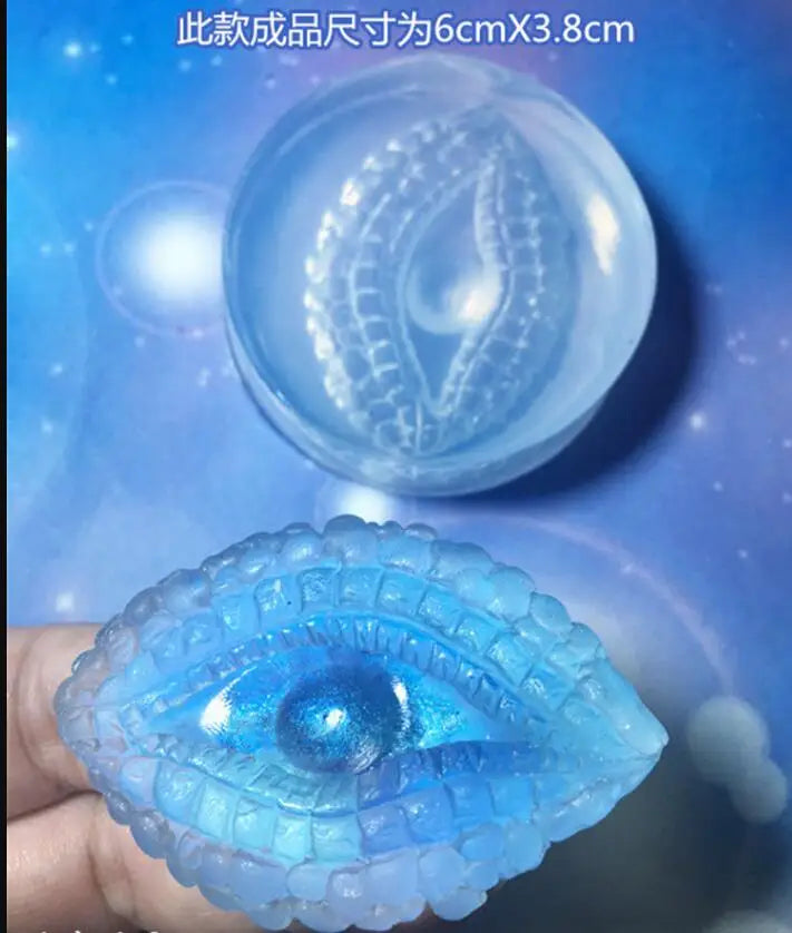 3D God Beast Eyes Silicone Mould for Resin Craft DIY