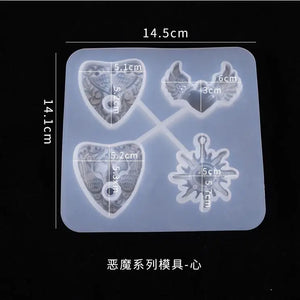 Silicone Mould Dried Flower Resin Craft Eagle Owl Demon Mold