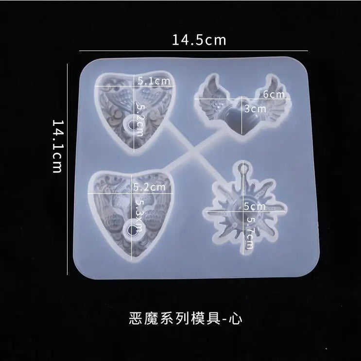 Silicone Mould Dried Flower Resin Craft Eagle Owl Demon Mold
