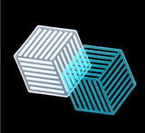 Silicone Mould Dried Flower Resin Craft Hexagonal Coaster Mold